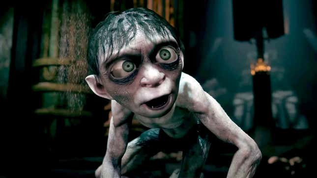 Gollum stares in astonishment at expectations of crunch.