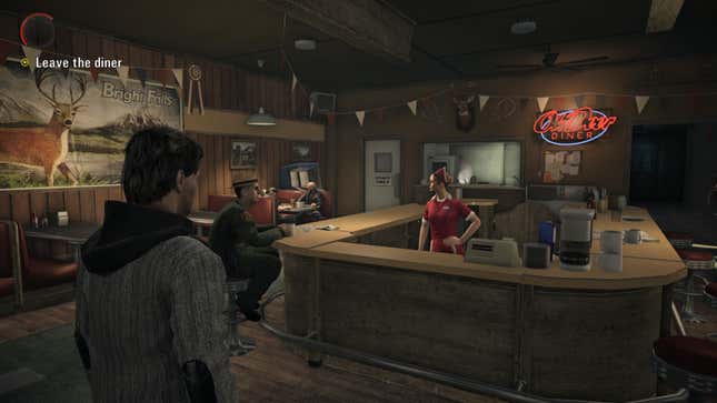 Alan Wake arrives at a diner that serves a damn fine cup of coffee.